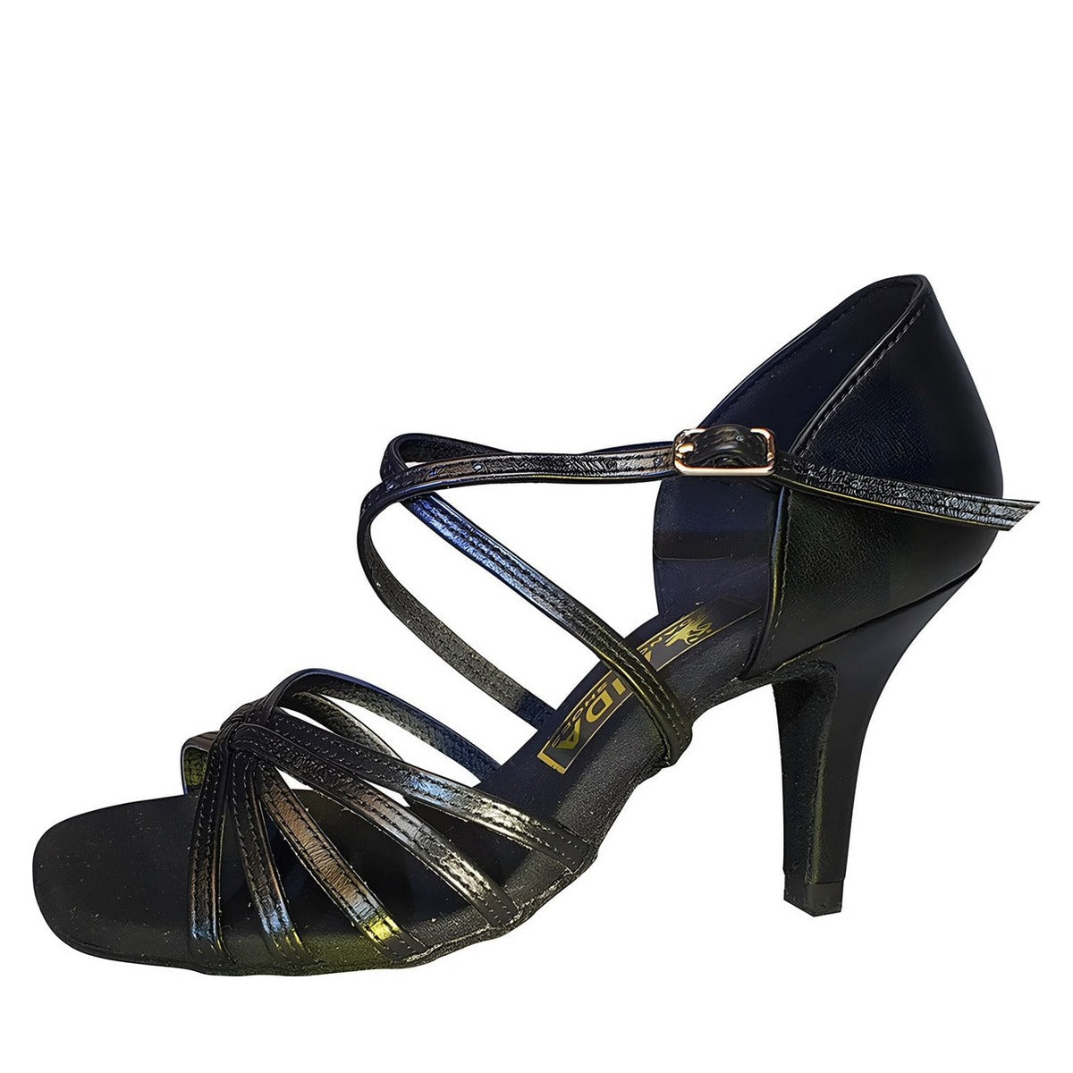 AIDA Karina 070E – Women's Latin Dance Shoes — Black Leather