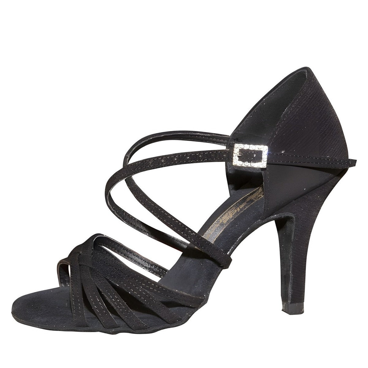 AIDA Karina 070E – Women's Latin Dance Shoes — Black Canvas