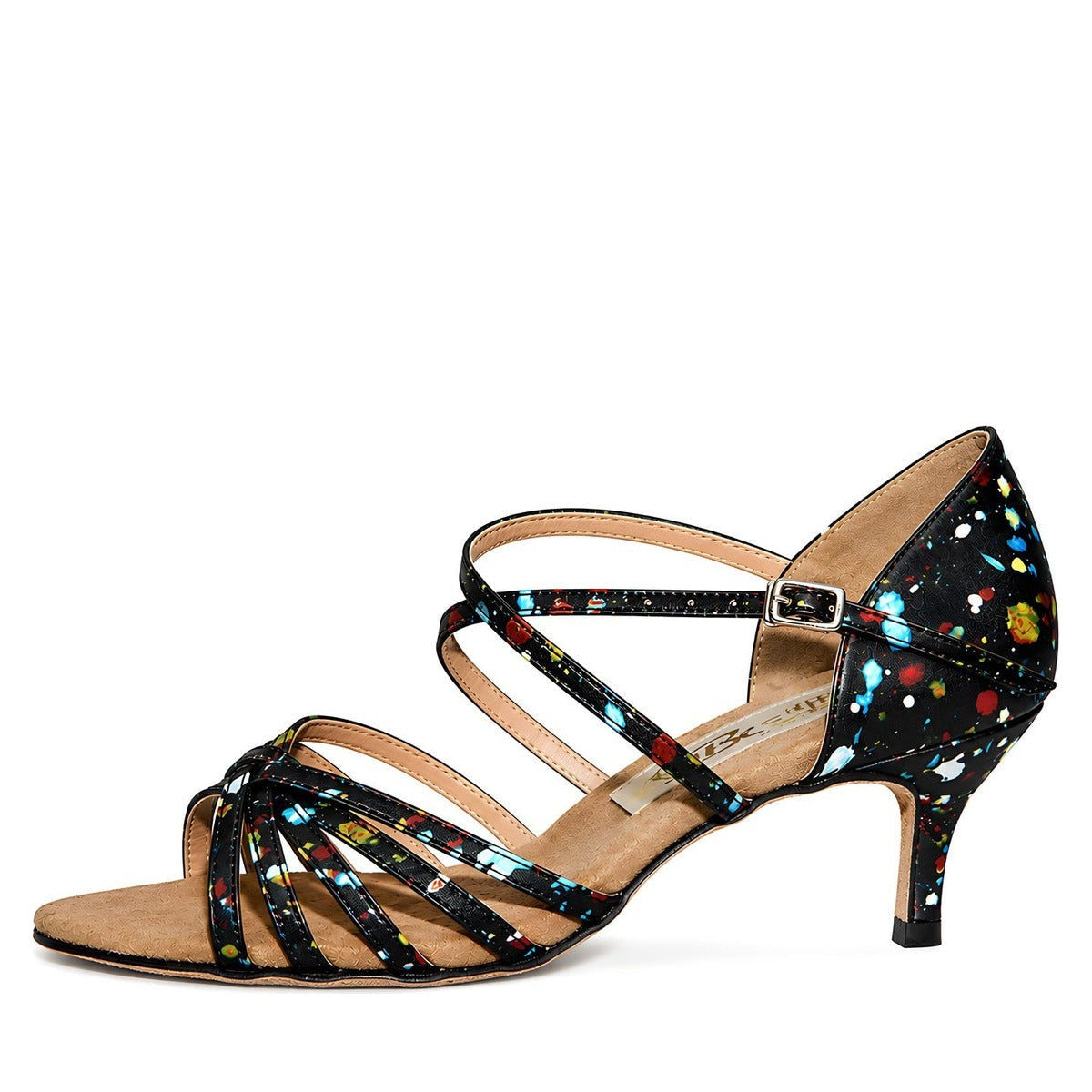 AIDA Karina 070E – Women's Latin Dance Shoes — Out Splatter Paint