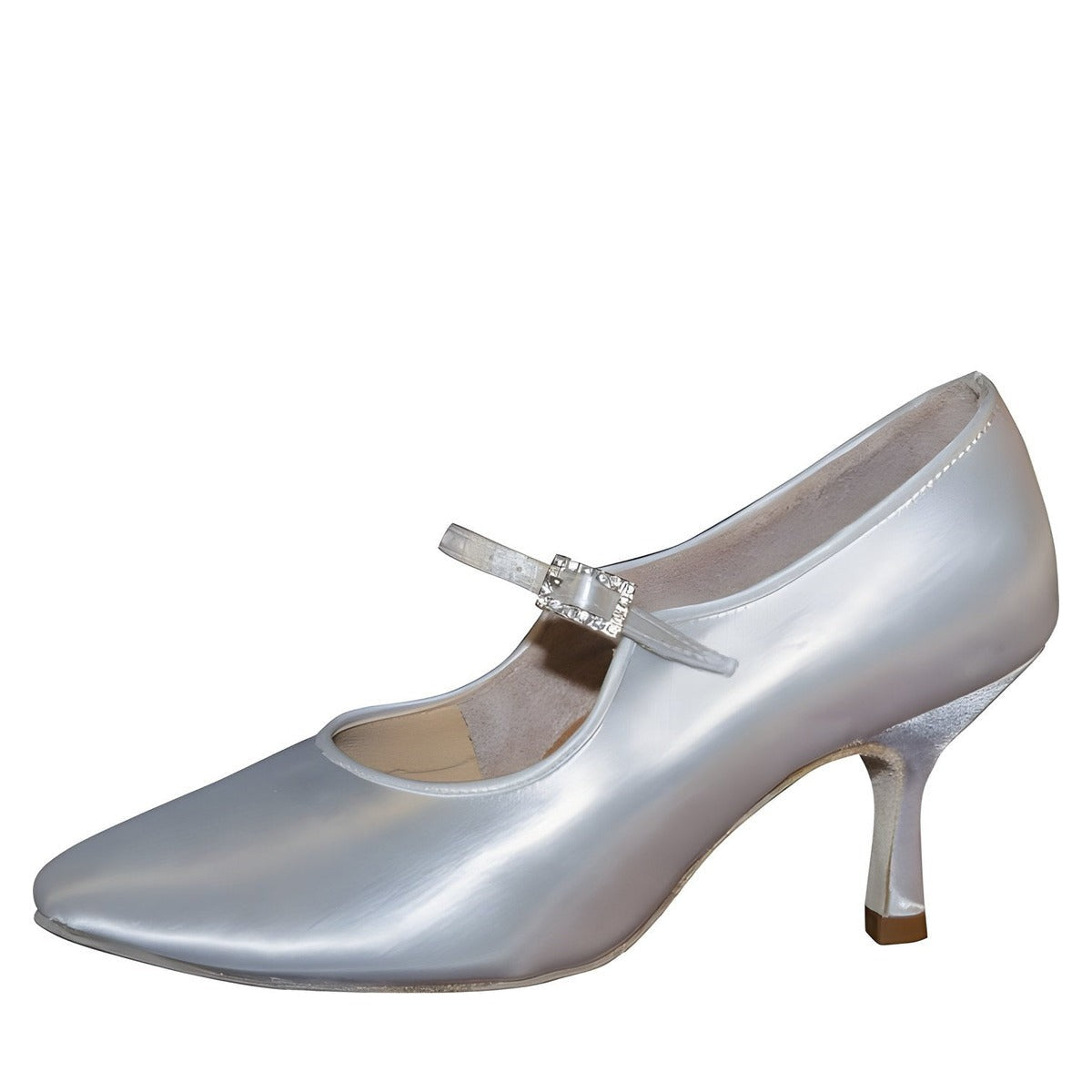 AIDA Edita 044 – Women’s Standard Dance Shoes — White Satin