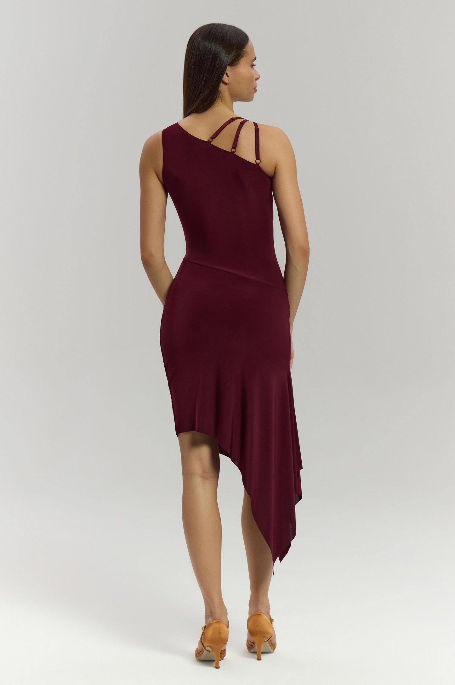 Wild Burgundy Latin Practice Dress