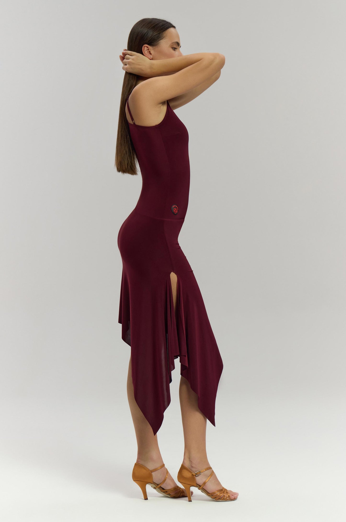 Wild Burgundy Latin Practice Dress