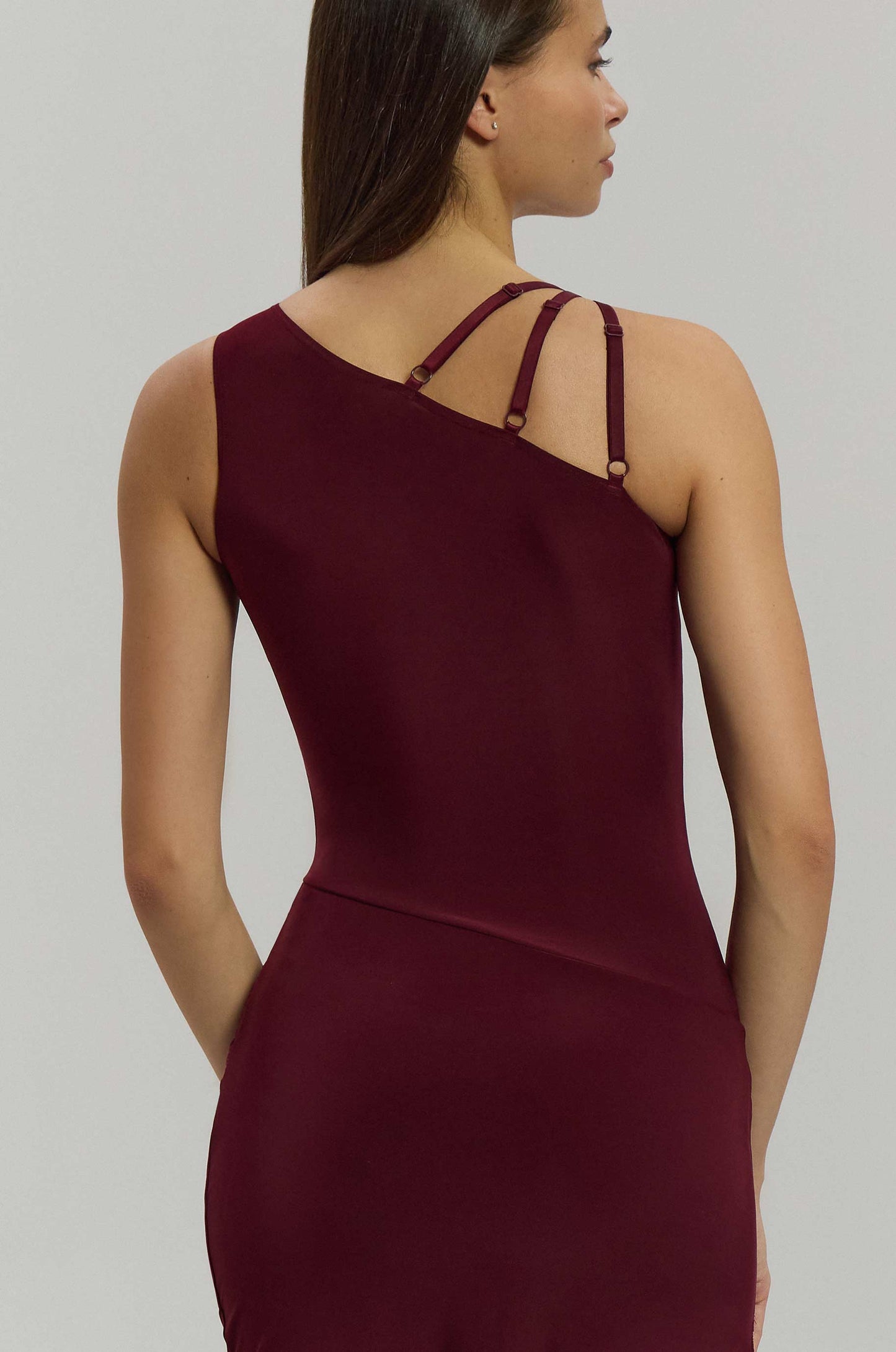 Wild Burgundy Latin Practice Dress