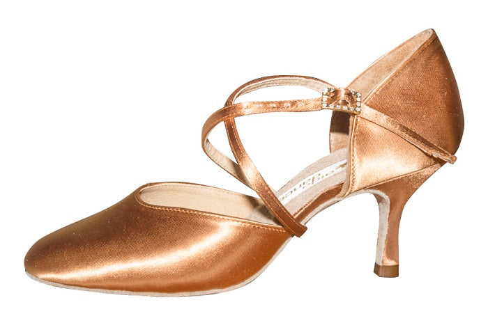 AIDA 030E – Women's Smooth Ballroom Dance Shoes, Crossover Strap