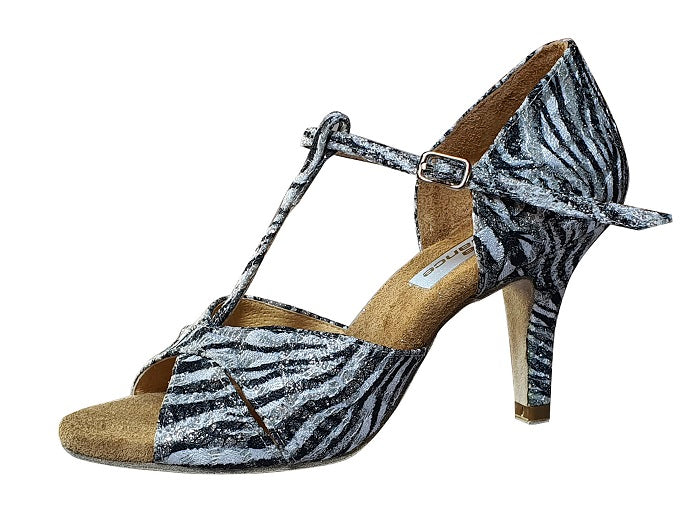 AIDA Manusova 067T – Women's Latin Dance Shoes, Twin Cross Strap