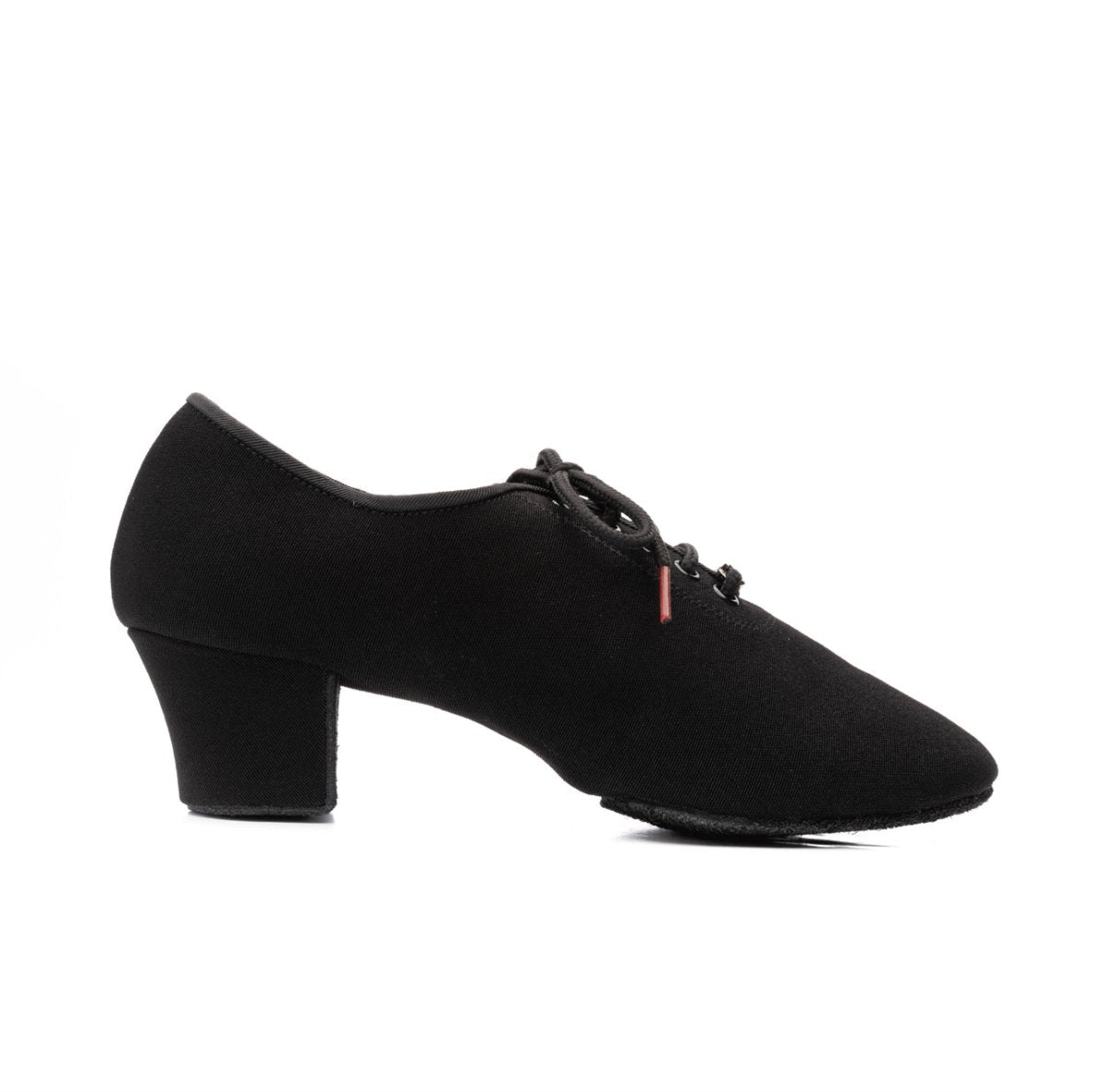 BD Dance T1-B Black Canvas Practice or Teaching Dance Shoes, 45 mm / 2" heel