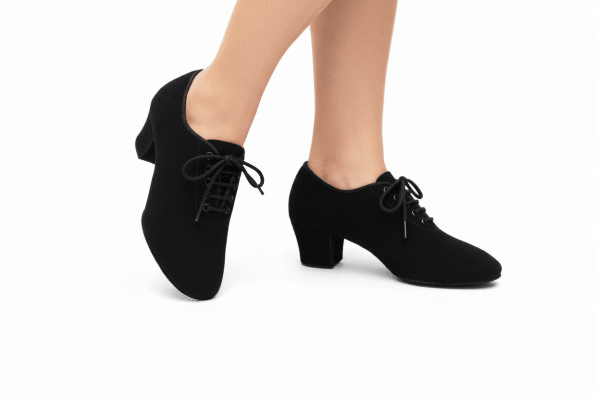 T1 - B Women Oxford Cloth Dance Shoes – 45mm Heel, Split Sole - Latin & Ballroom Practice - Best Seller - Wedance - Wedance