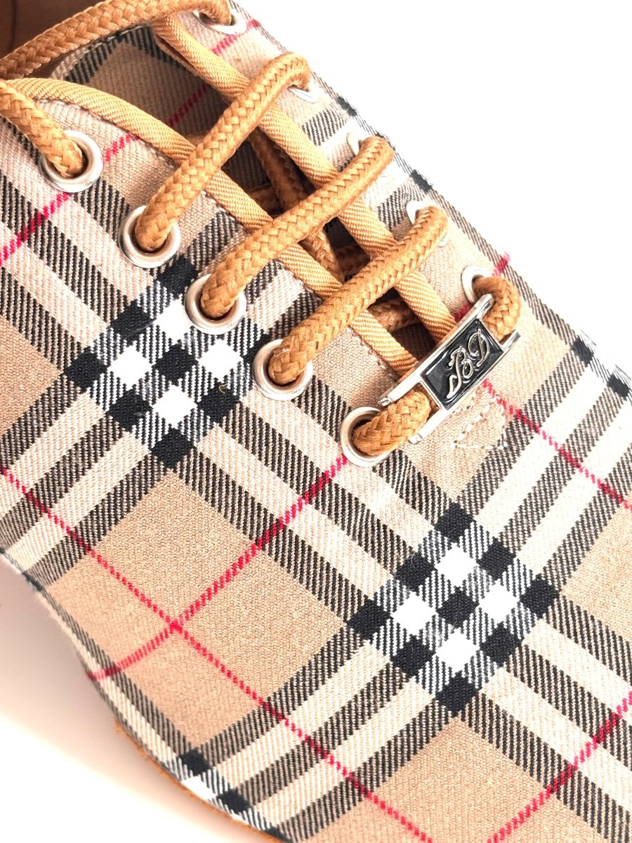 BD Dance T1 Burberry Check women's practice dance shoes, split sole