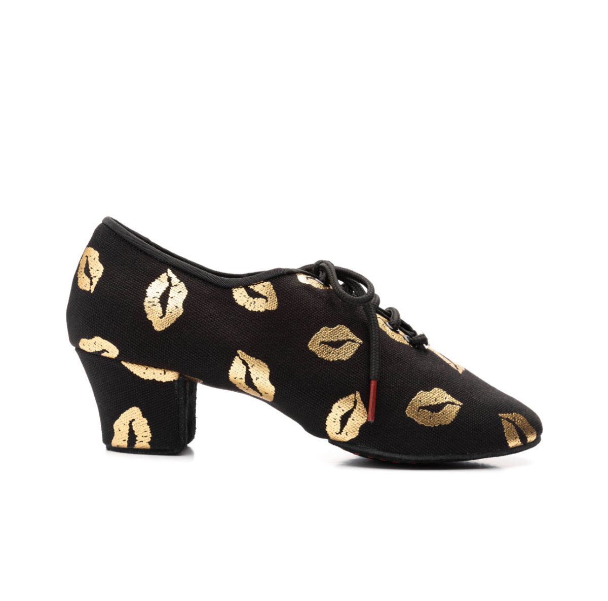 BD Dance Shoes for Women, Practice or Teacher - T1 GOLD KISSES