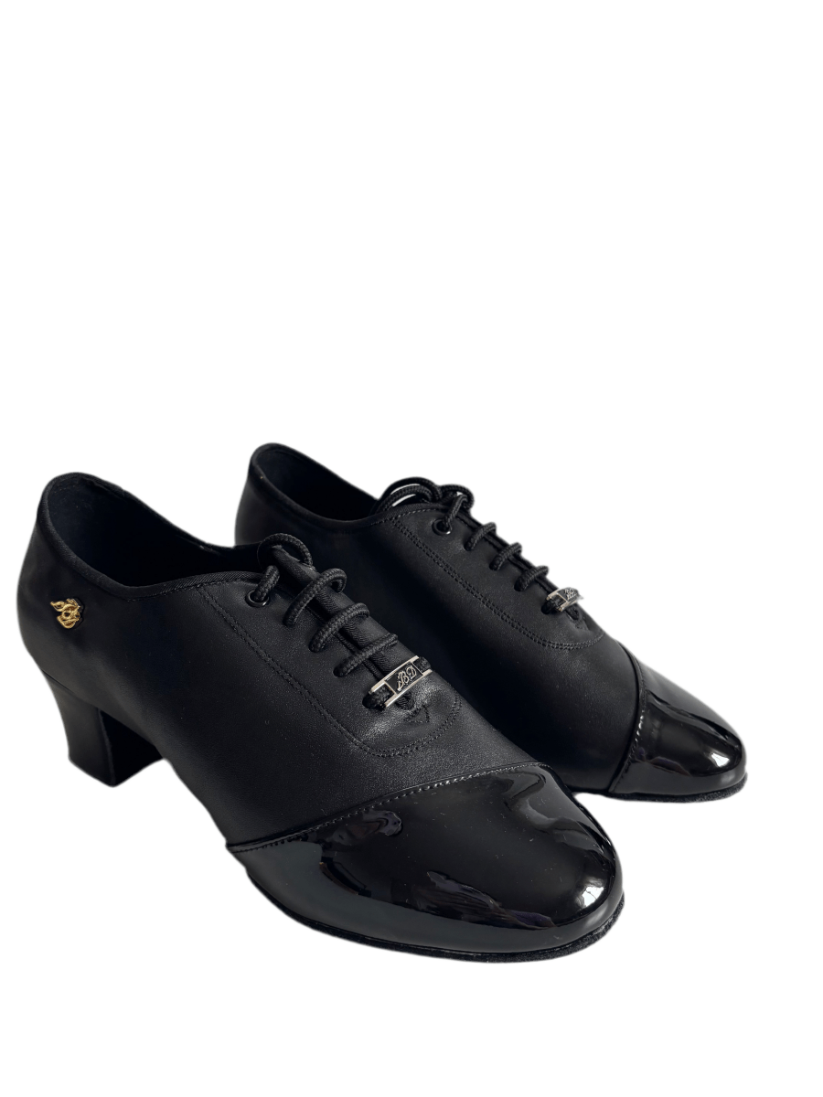 BD Dance Shoes for Men - T100 Black Leather & Patent