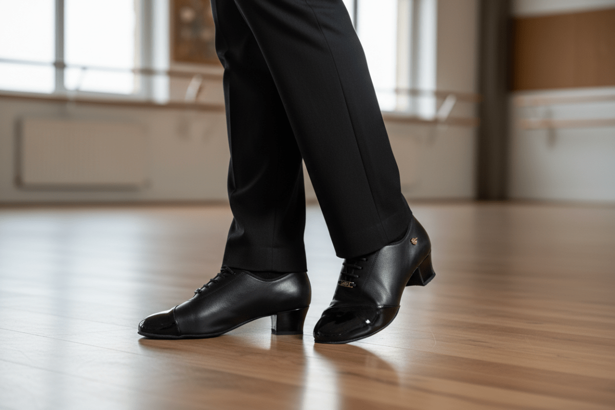 T100 Black Leather&Patent, Whole sole - BD Dance - Wedance