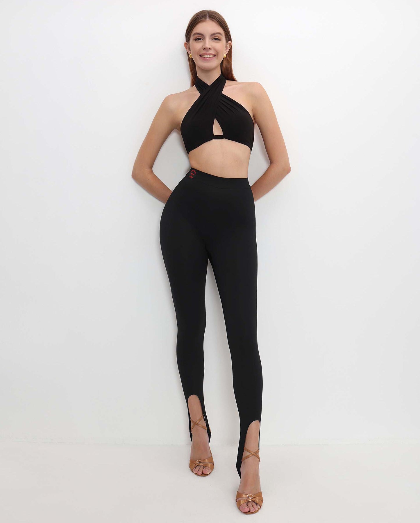 Optima Black Latin Dance Top