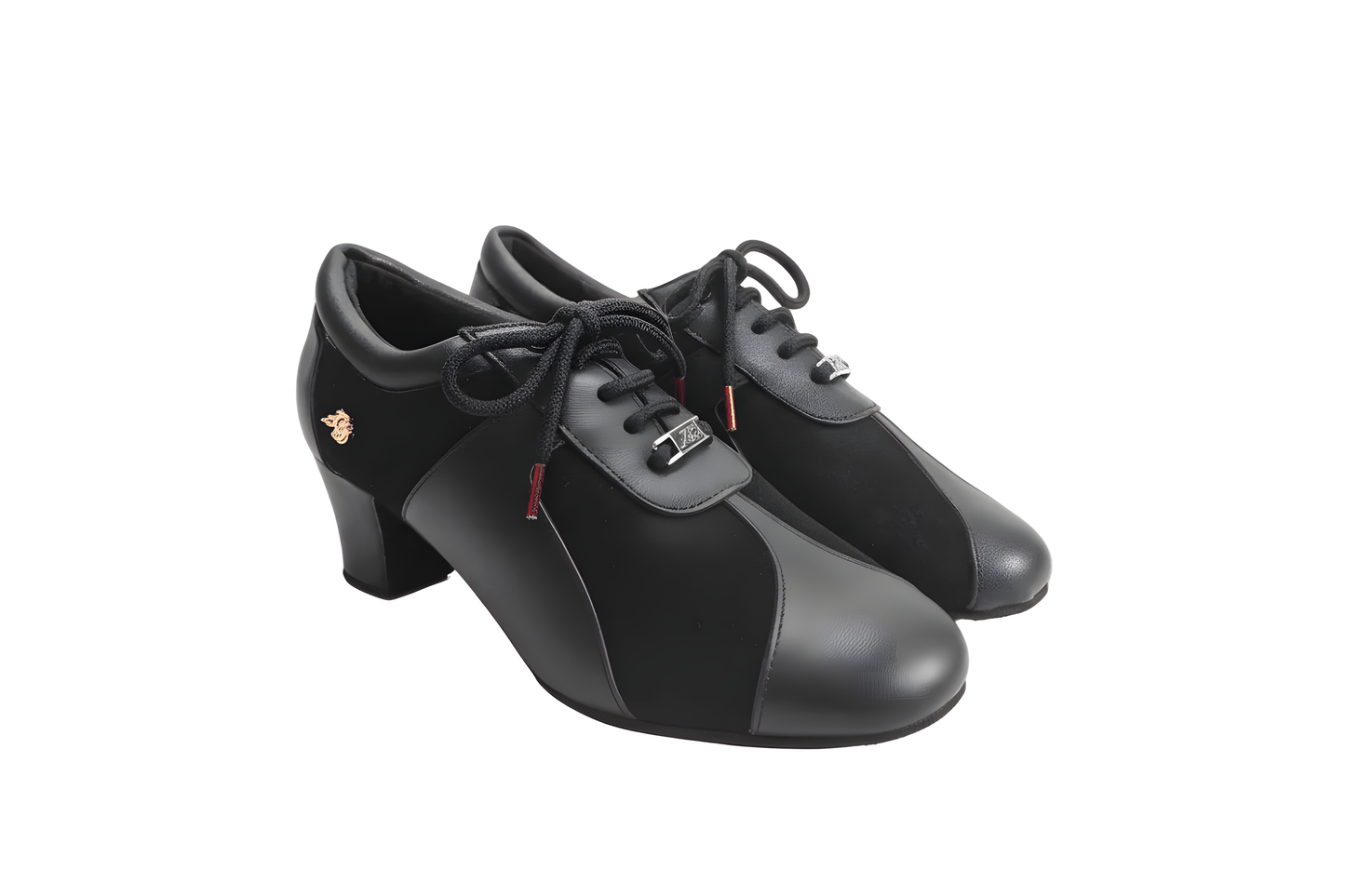 Women’s Nubuck & Leather Practice Dance Shoes – Latin & Ballroom Training Heels, Split Sole upscaled