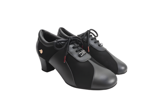 Women’s Nubuck & Leather Practice Dance Shoes – Latin & Ballroom Training Heels, Split Sole upscaled