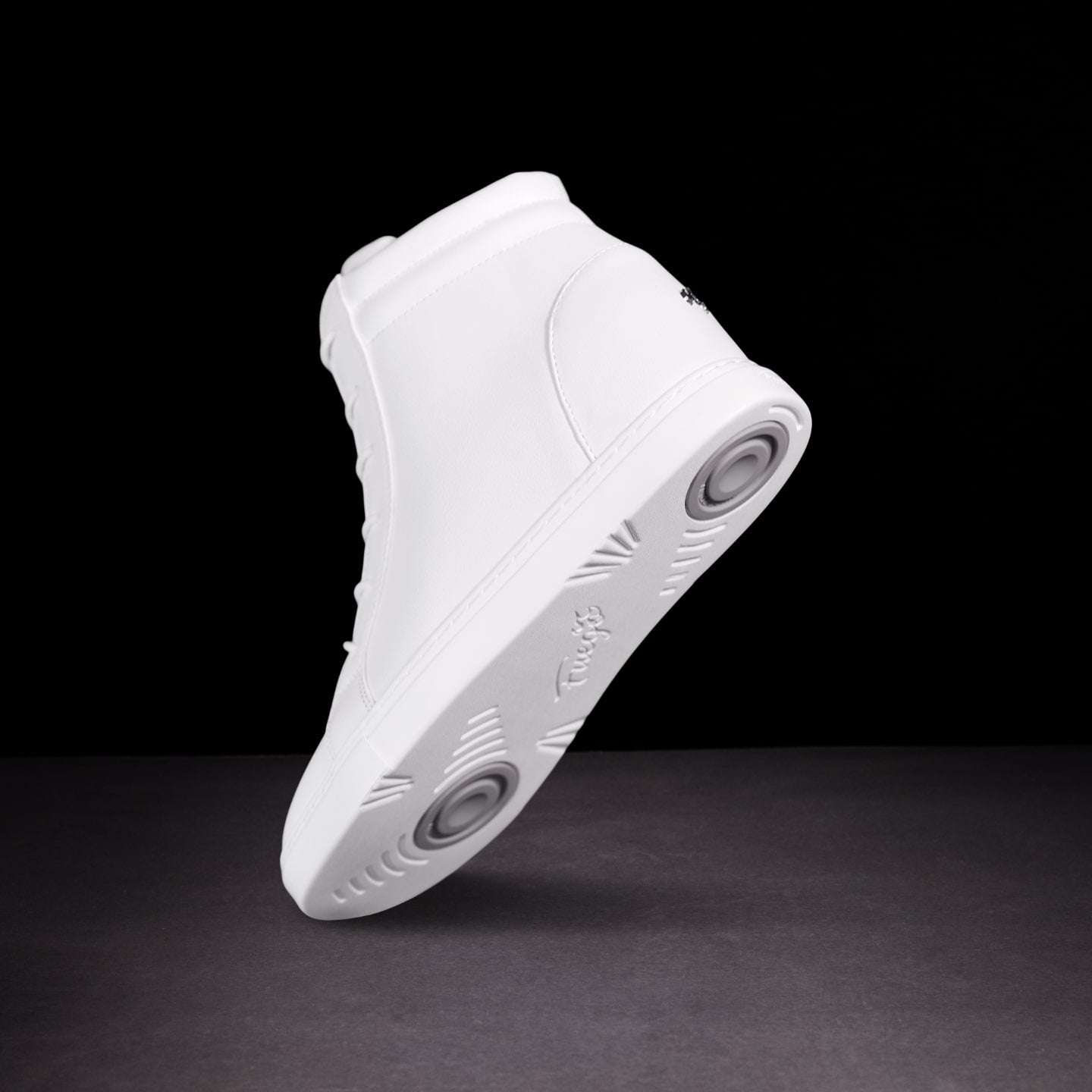 Fuego White Wedge Dance Sneakers