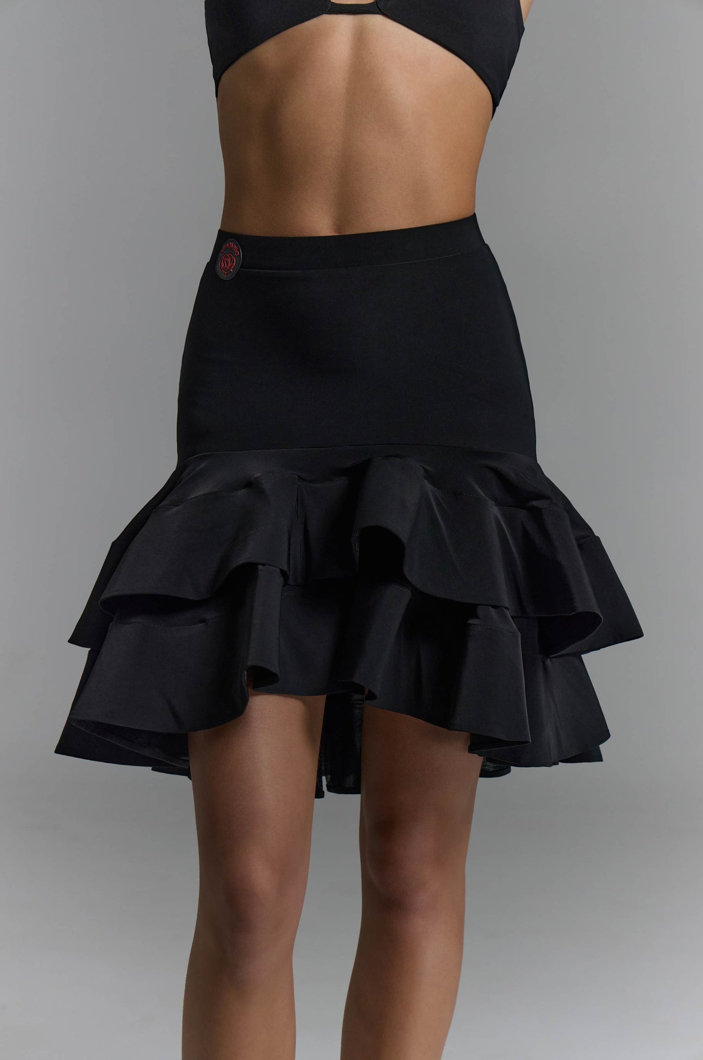 Beliche Black Latin Dance Skirt