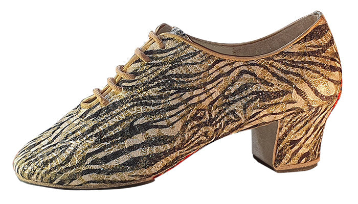 AIDA 121D – Women's Latin Practice Dance Shoes — Zebra Gold